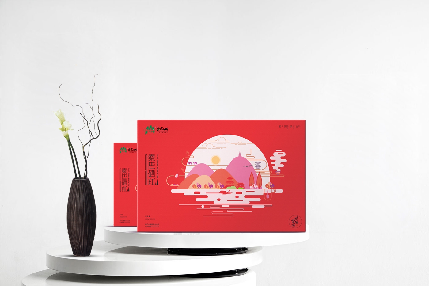 陜西秦巴山富硒茶業(yè)-秦巴硒紅茶葉包裝設(shè)計