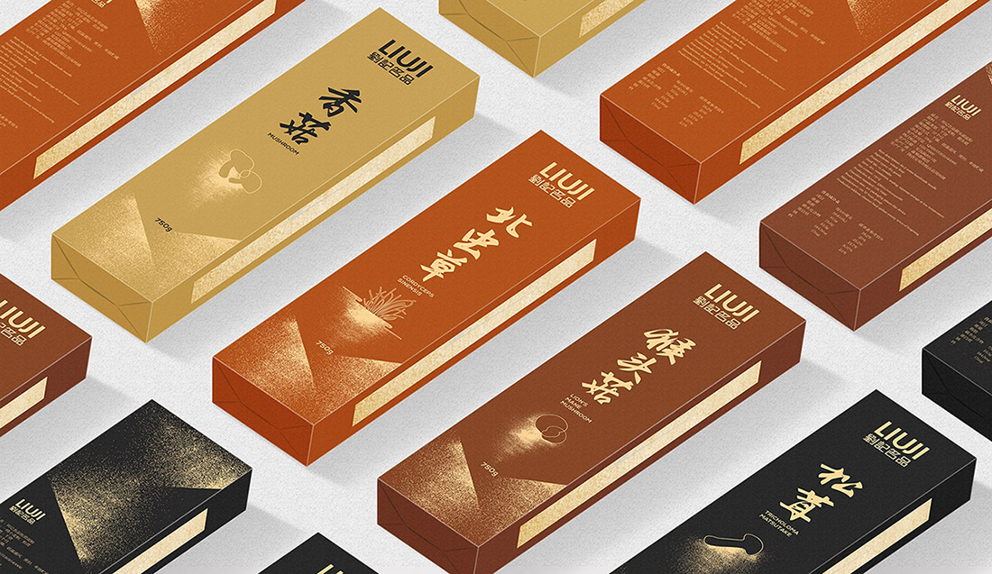 劉記名品-北蟲草、松茸、香菇、猴頭菇等面粉包裝系列