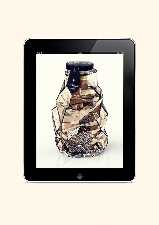 BEEloved honey蜂蜜創(chuàng)意包裝設(shè)計(jì)平板運(yùn)用