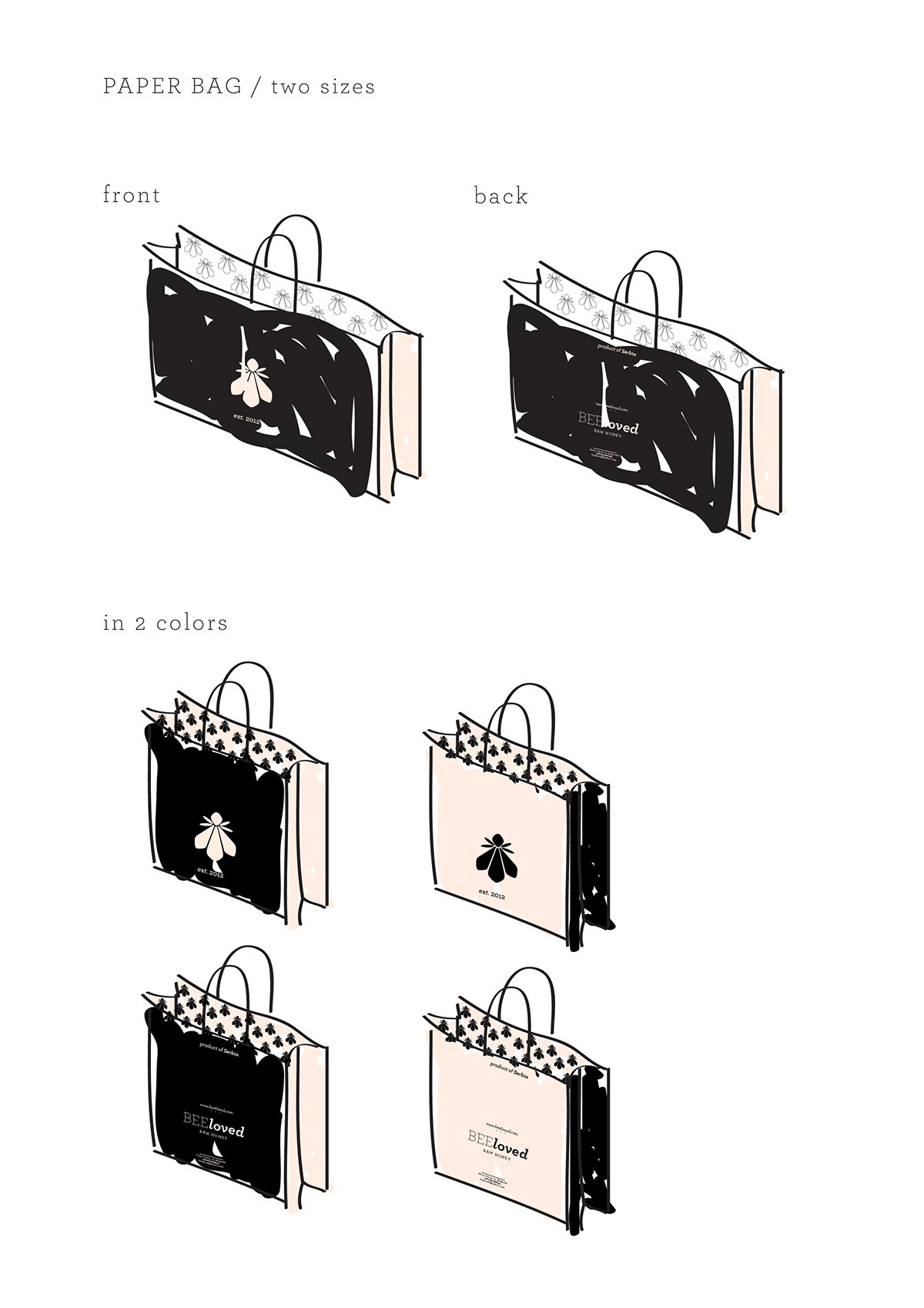 BEEloved honey蜂蜜創(chuàng)意包裝手提袋設(shè)計(jì)