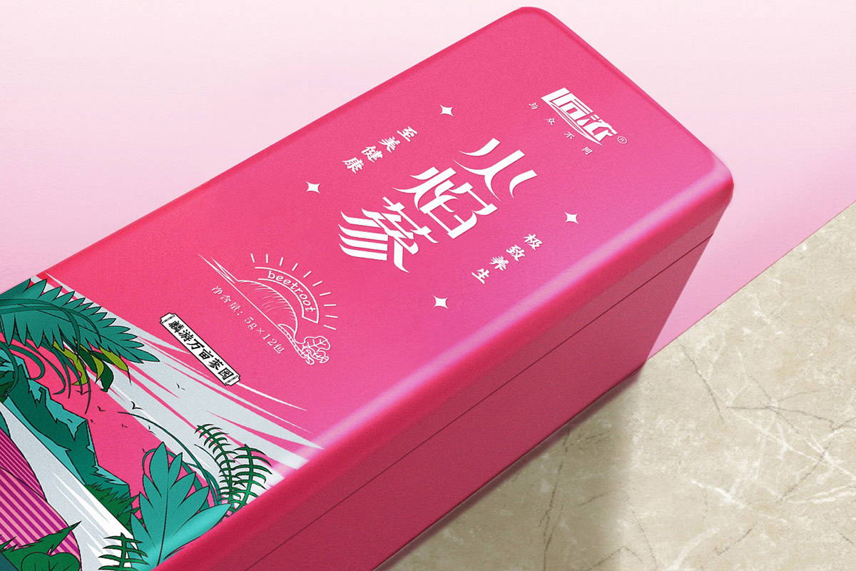 養(yǎng)生茶火焰蔘包裝設(shè)計(jì)-特寫