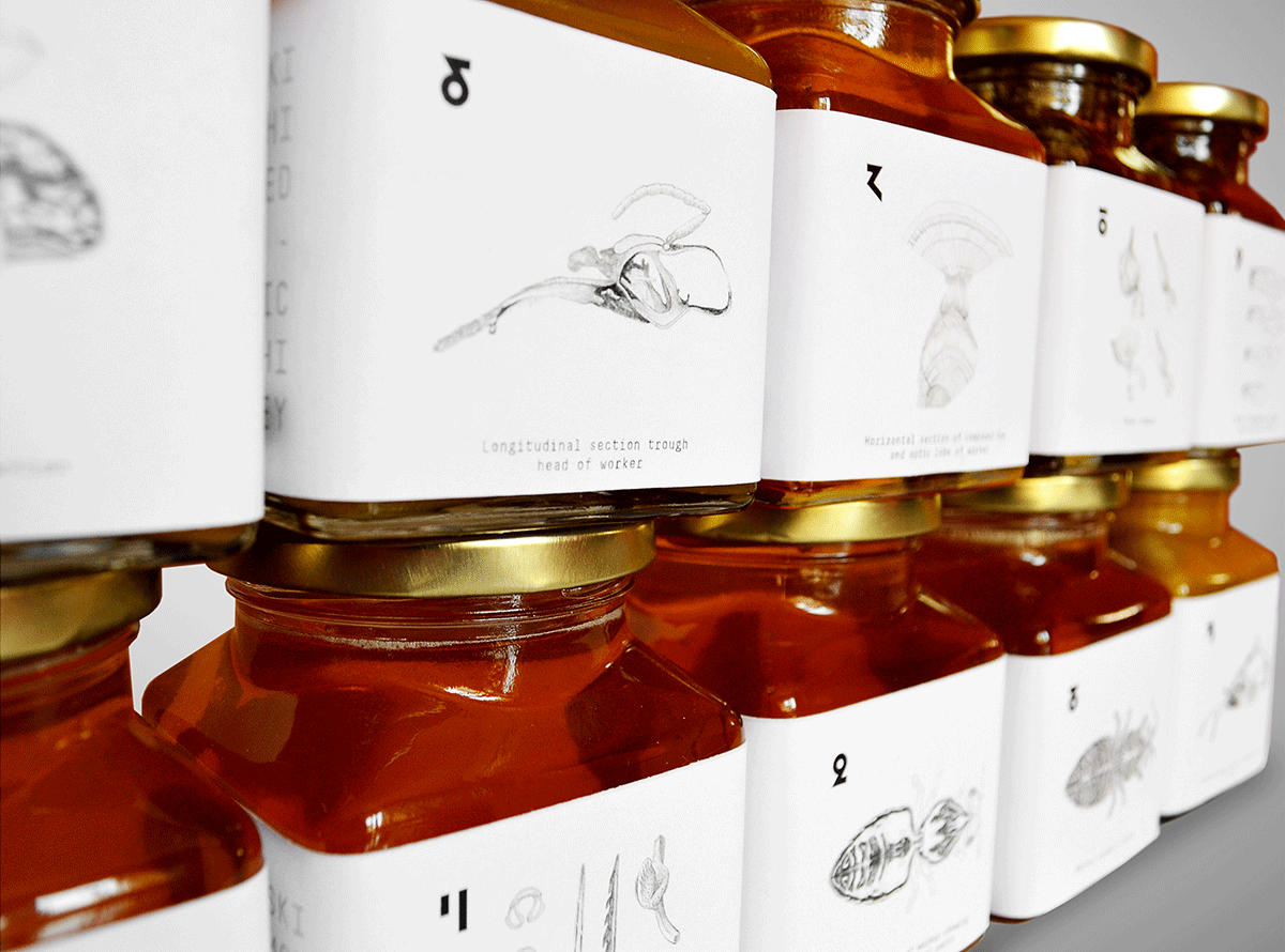 Education through design蜂蜜手繪包裝設(shè)計展示11