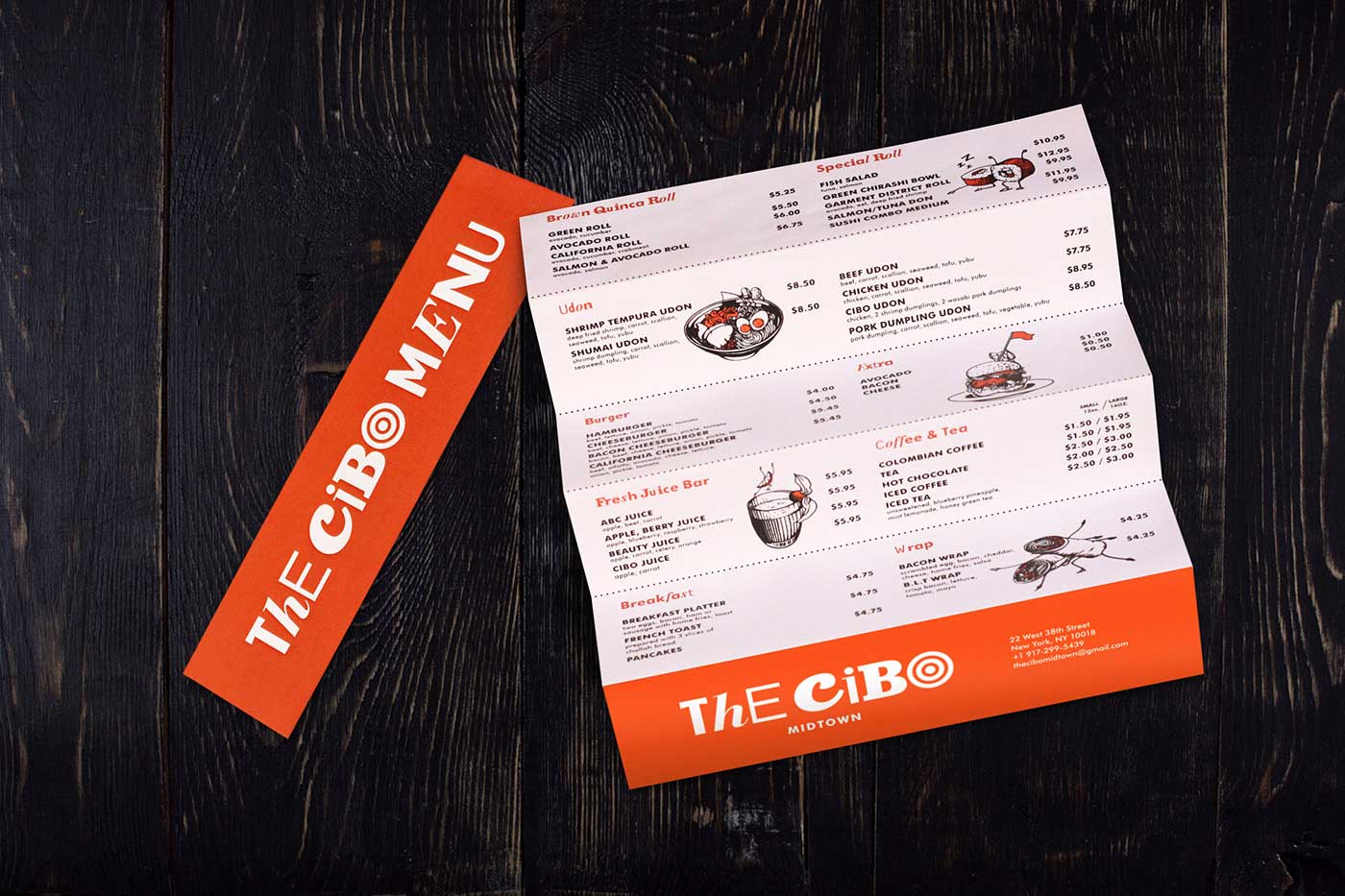 The Cibo店鋪菜單設計