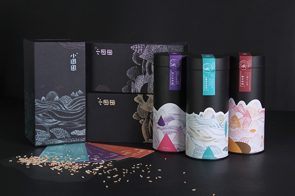 梯田大米包裝展示