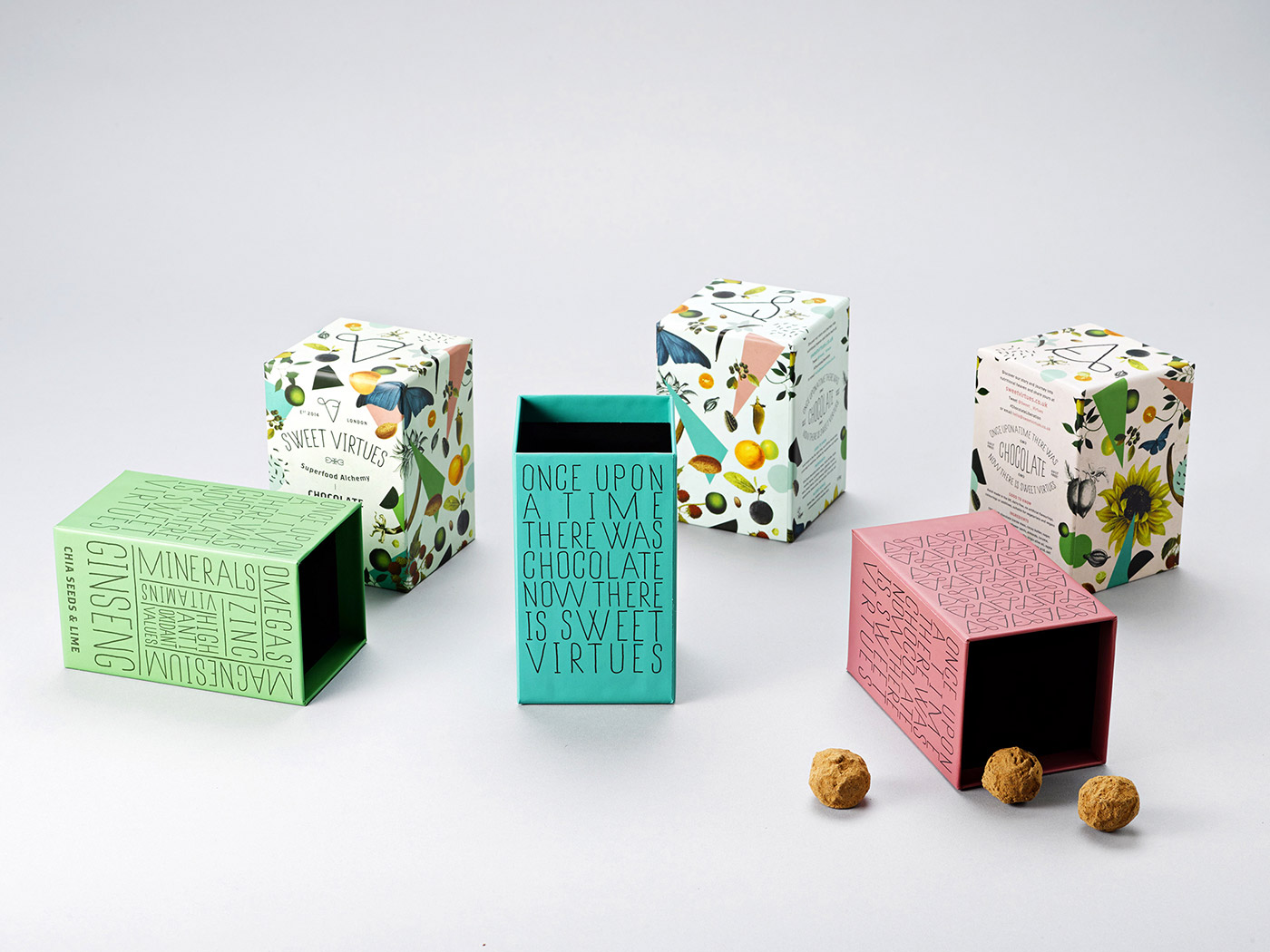 巧克力松露包裝展示