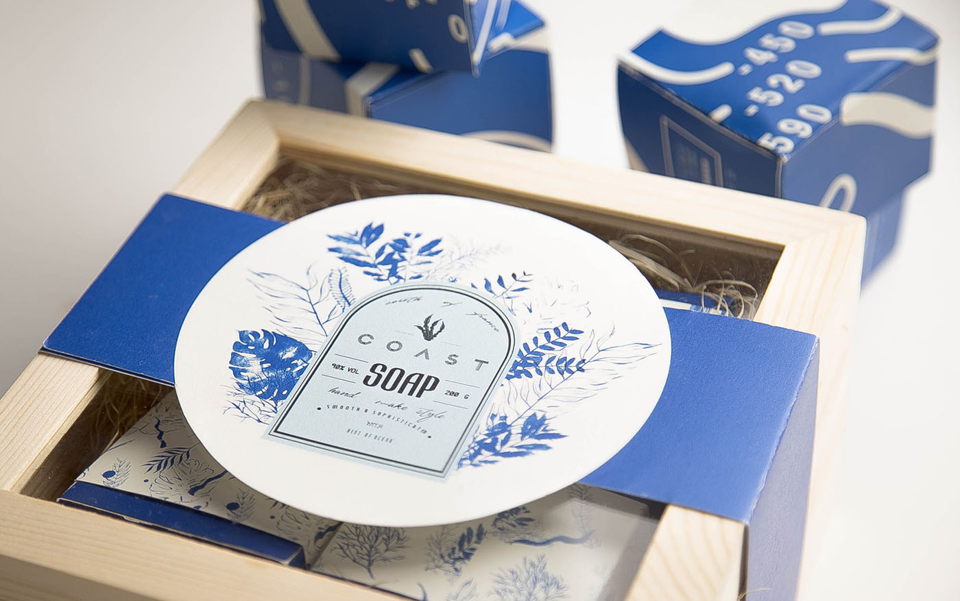 海藻油皂包裝木盒