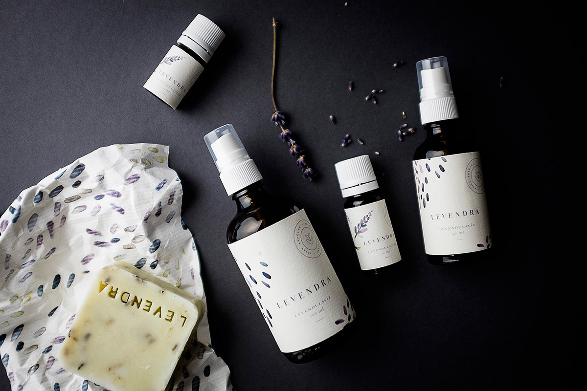 薰衣草手工皂包裝