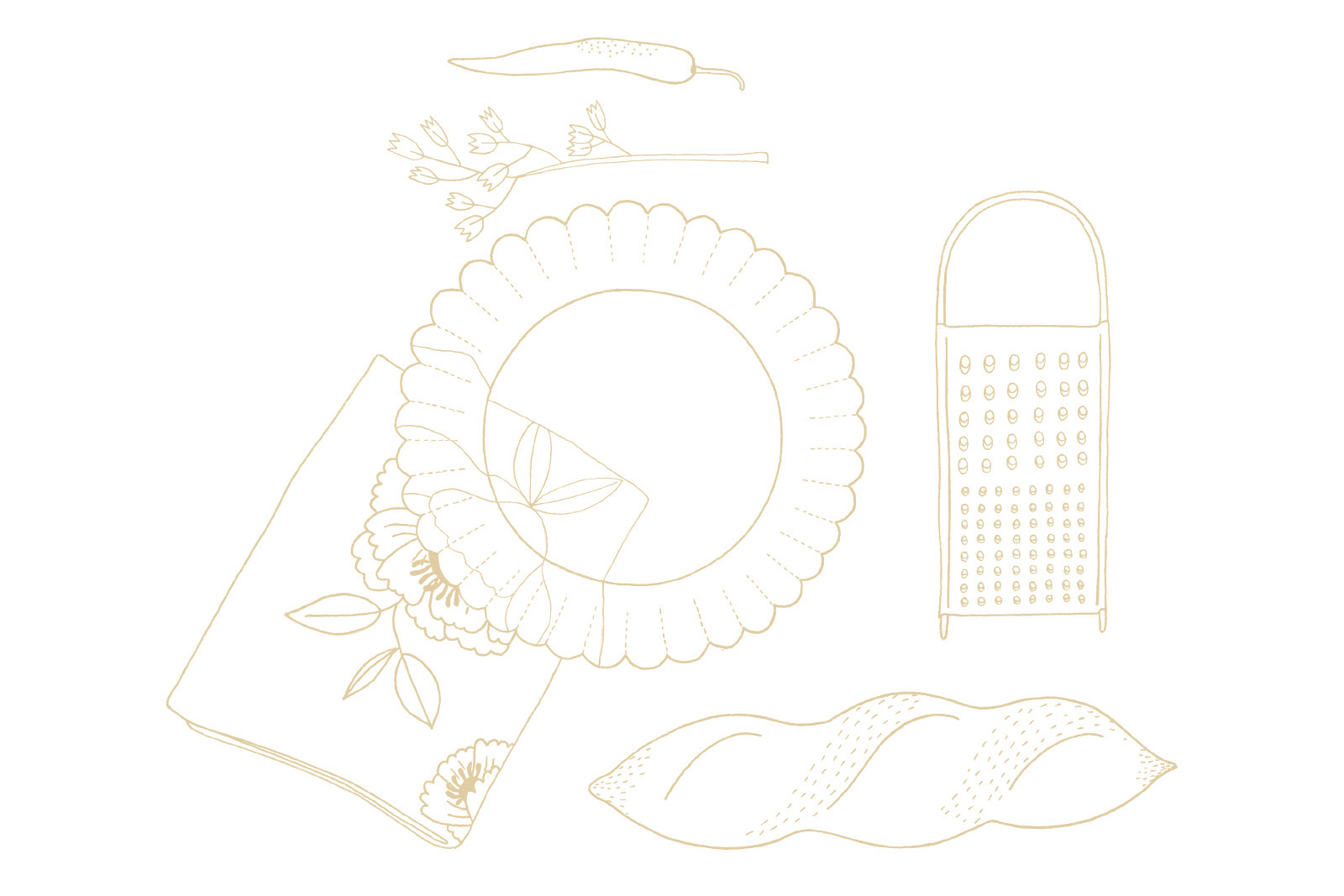 冷凍食品包裝插畫