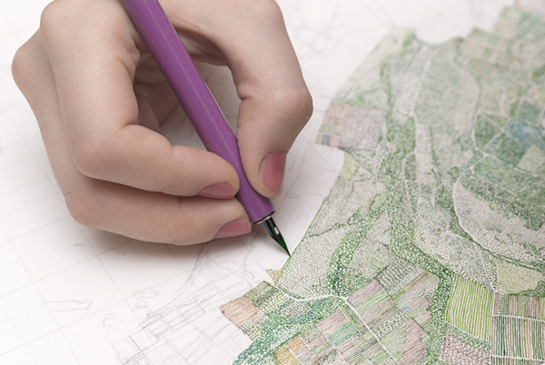 白葡萄酒包裝插畫