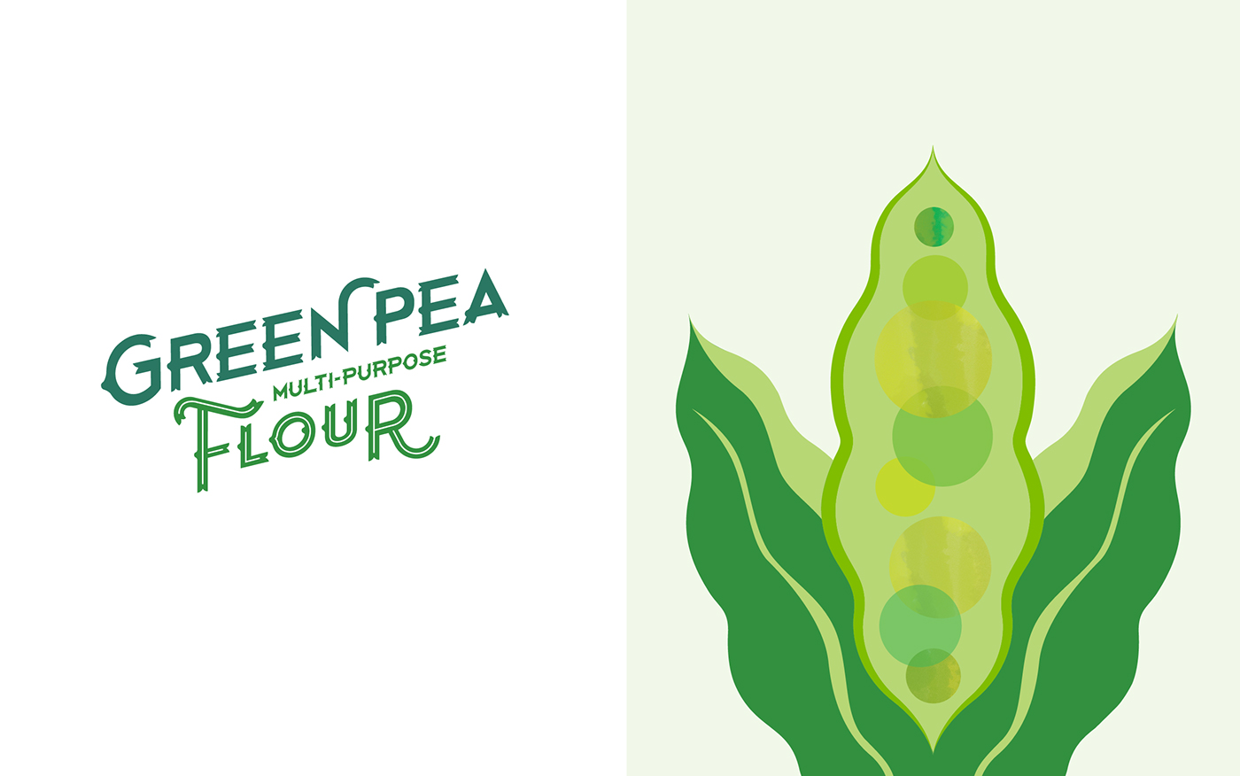 多功能面粉包裝插畫