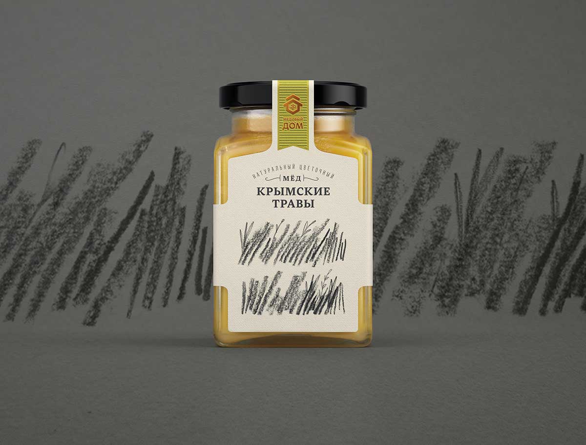 俄羅斯蜂蜜插畫包裝設(shè)計