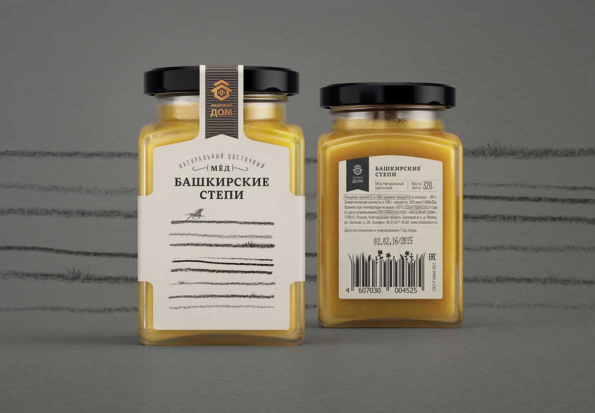 俄羅斯蜂蜜包裝條形碼設(shè)計