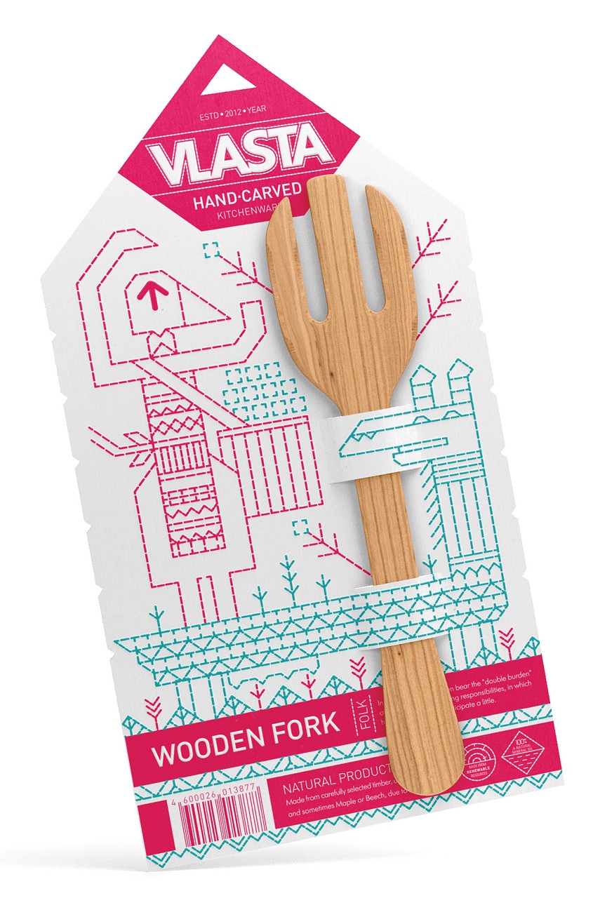 俄羅斯木質(zhì)廚具插畫包裝設(shè)計(jì)