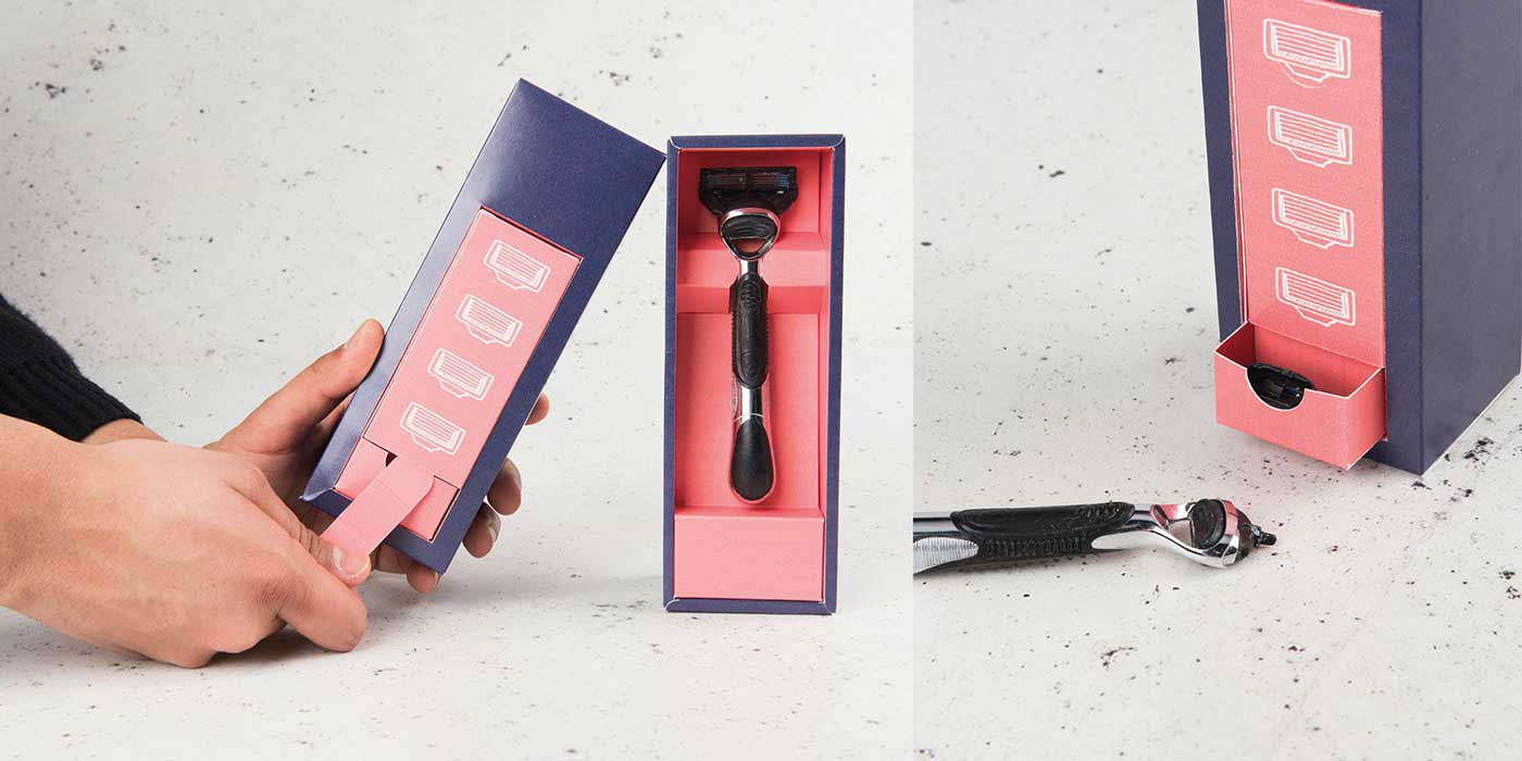 電子剃須刀創(chuàng)意包裝設(shè)計(jì)