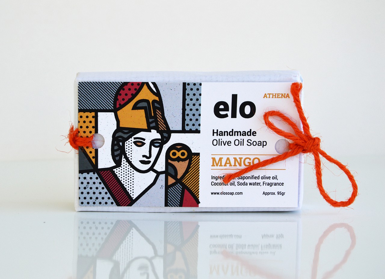 希臘天然手工皂插畫(huà)包裝設(shè)計(jì)