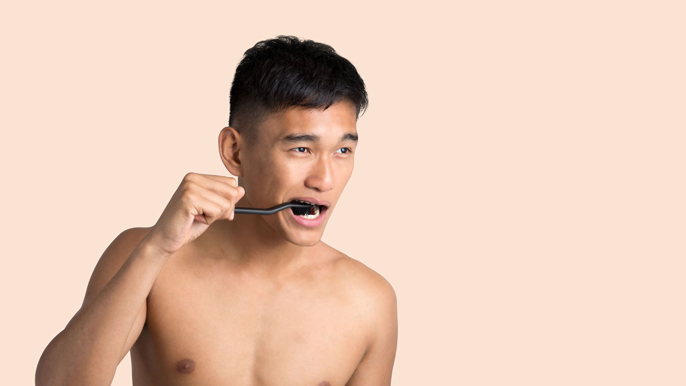 牙齒護理產(chǎn)品模特展示