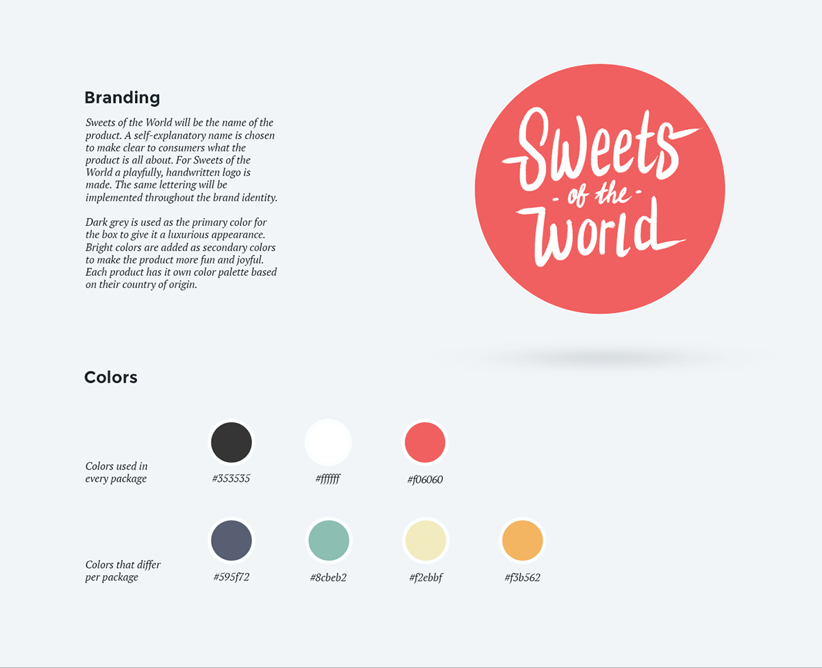 手工甜品品牌介紹、包裝標(biāo)準(zhǔn)色