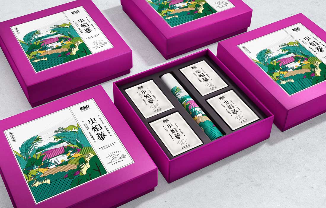 火焰蔘茶包裝設(shè)計