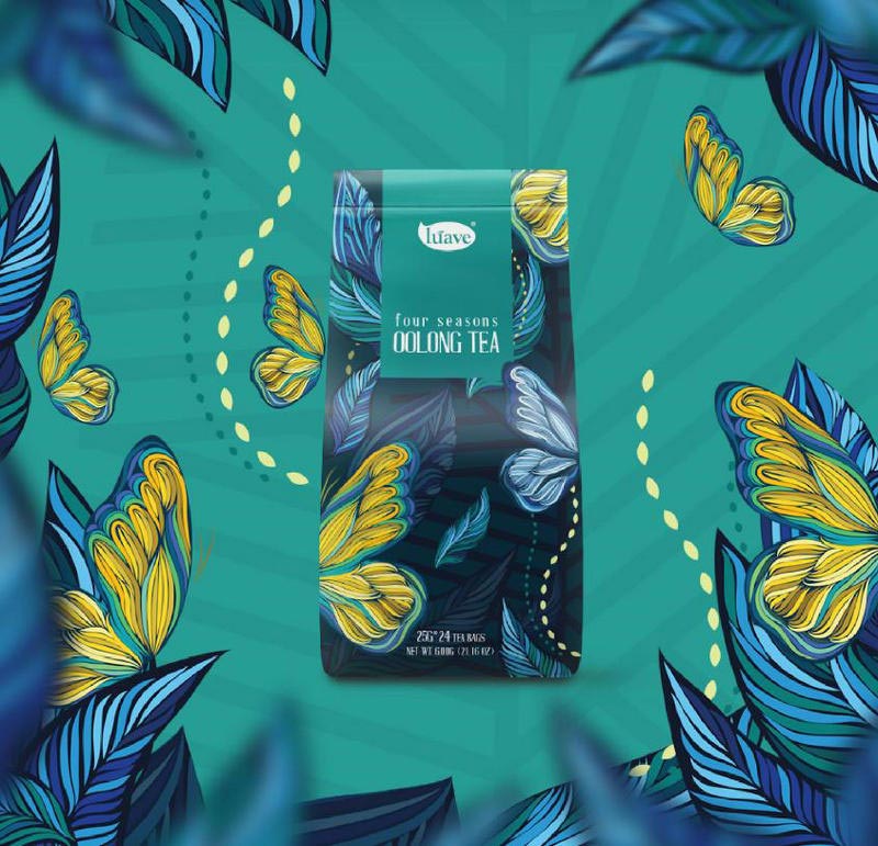 越南Lúave茶包裝袋設(shè)計
