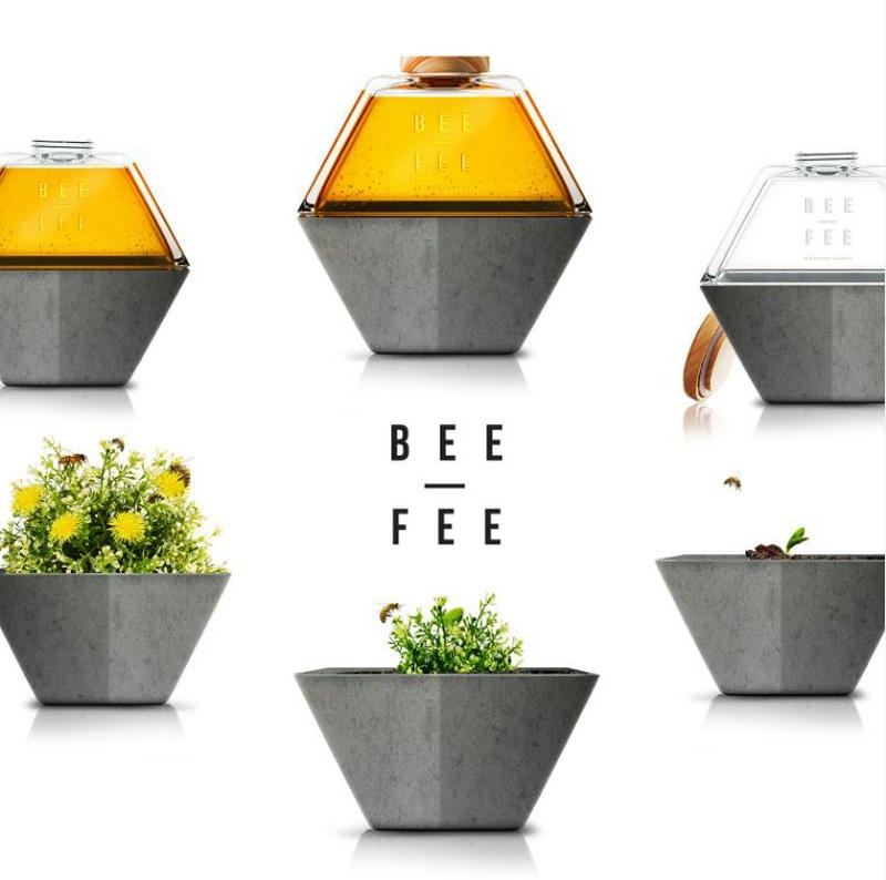 BEE-FEE100％有機(jī)蜂蜜包裝設(shè)計