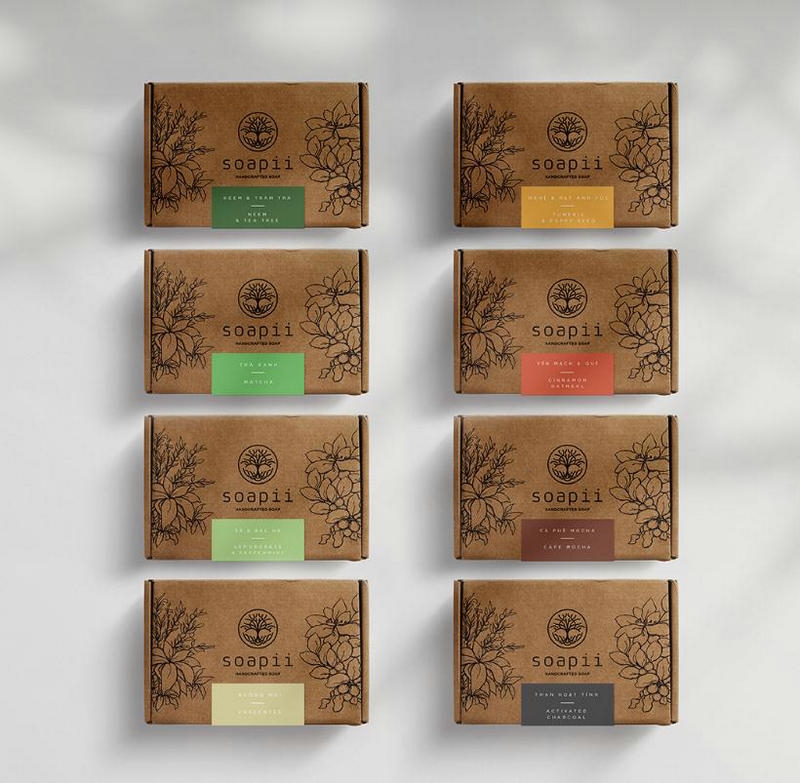 越南手工皂包裝設計