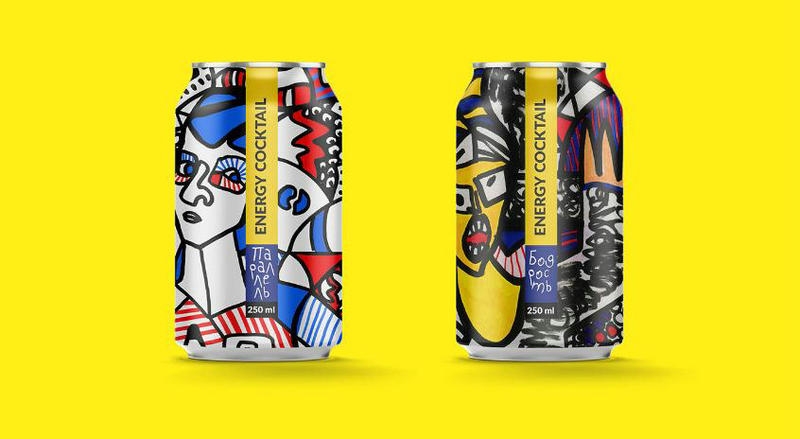 易拉罐裝能量雞尾酒包裝設計