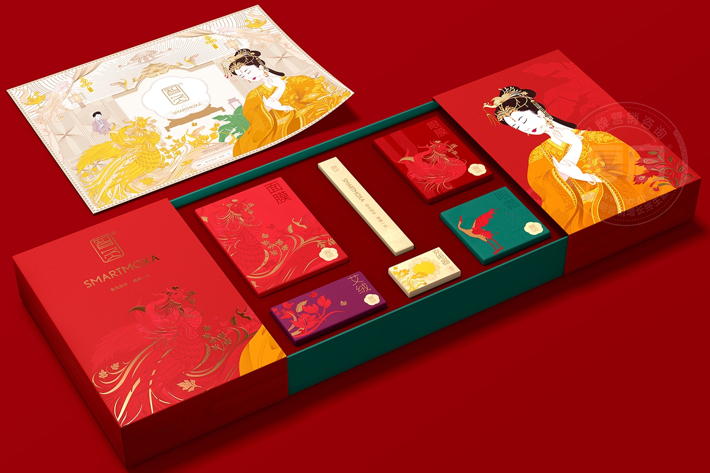 東方古風(fēng)化妝品禮盒套裝包裝設(shè)計(jì)